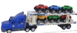 8 Pieces Remote Control Container Truck With 6 Cars - Cars, Planes, Trains & Bikes