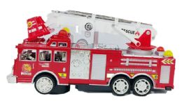 12 Pieces Fire Truck With Light And Sound - Cars, Planes, Trains & Bikes
