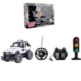 6 Pieces 1:20 Remote Control Jeep Police Car With Chargeable Battery - Cars, Planes, Trains & Bikes