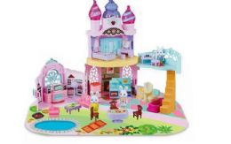 12 Pieces Lovely Home Castle With Light And Sound - Light Up Toys