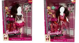 12 Pieces 11.5 Inch Fashion Doll With Make Up Box - Dolls
