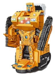 18 Pieces Electric Excavator With Light And Music - Action Figures & Robots