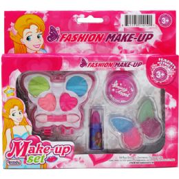 72 Pieces Makeup Beauty Set In Pegable Window Box, 3 Assorted - Girls Toys