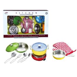 12 Pieces Stainless Steel Painted Tableware Set - Light Up Toys