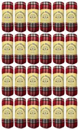 24 Wholesale Yacht & Smith Soft Fleece Blankets 50 X 60 Red Plaid