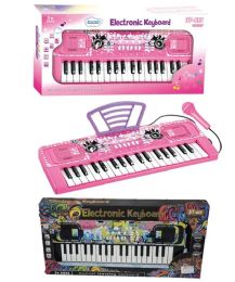 6 Pieces 37 Key Electronic Board With Microphone - Musical
