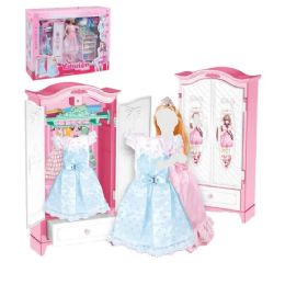 4 Pieces Doll And Furniture Wardrobe - Dolls