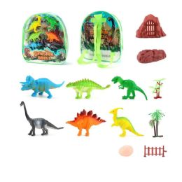 12 Bulk 6 Piece Pvc Dinosaurs In Bag