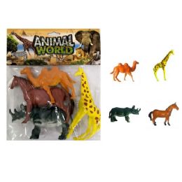 36 Pieces 6 Inch 4 Piece Pvc Animal - Animals & Reptiles