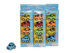 24 Bulk 4 Piece Pullback Car