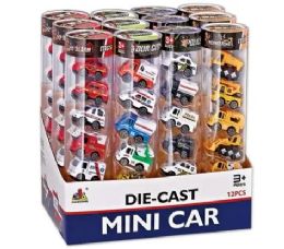 12 Bulk 6 Piece Die Cast Mini Car