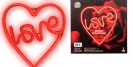 12 Pieces 10x11 Led Heart Shape Neon Light - Valentine Decorations