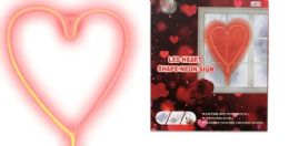 12 Pieces 12x15 Led Heart Shape Neon Light  - Valentine Decorations