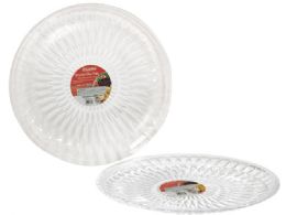 48 Pieces CrystaL-Like Round Tray - Serving Trays