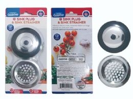 96 Wholesale 2pc Sink Plug And Sink Strainer