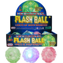 96 Bulk Spike Ball W/ Light In 12pc Display Box