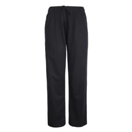 36 Wholesale Sofra Ladies Jersey Pants In Black