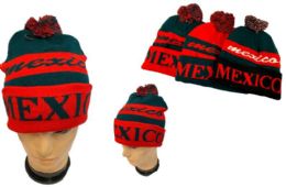 72 Pieces Knitted Beanie Hat Mexico Pompom - Winter Beanie Hats