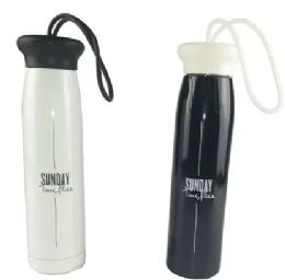 24 Pieces 320ml Sunday Time Flies Thermos Cup - Drinking Water Bottle
