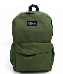 12 Pieces 16 Inch Dark Green Backpack - Backpacks 18" or Larger