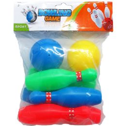48 of 8pc Mini Bowling Play Set In Poly Bag W/header