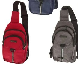 12 Pieces 6.5x2x11.5 Backpack Sling Pack - Draw String & Sling Packs