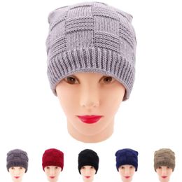 24 Bulk Women Checkered Winter Hats