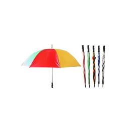 24 Wholesale Adult Assorted Color Umbrella
