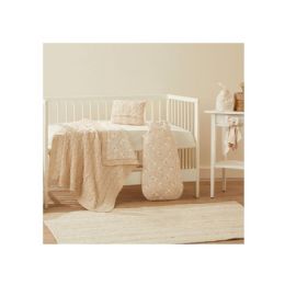 24 Bulk Unisex 5pcs Baby Crib Bedding Set Beige Color