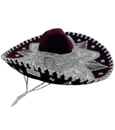 12 Pieces Mariachi Lg Hat Sombrero De Charro - Party Hats & Tiara