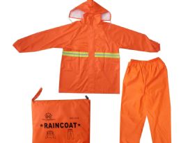 12 Wholesale Size Xxxl Orange Raincoat Set