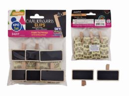 144 Pieces Chalkboard Clips 6pc - Clips and Fasteners