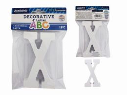24 Wholesale CRAFT DECOR LETTER X 4.4 Inches