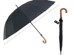 48 Wholesale 50 Inch Black Umbrella