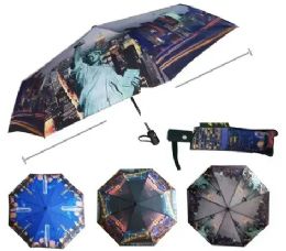 48 Pieces Umbrella With New York Print - Umbrellas & Rain Gear