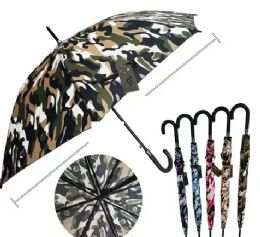 48 Pieces 46 Inch Camo Umbrella - Umbrellas & Rain Gear