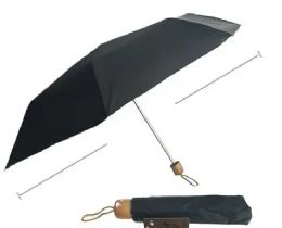 60 Wholesale Black Umbrella With Wooden Handle