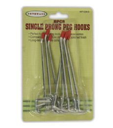 72 Pieces 8pc 4in Peg Hook Single Prong - Hooks