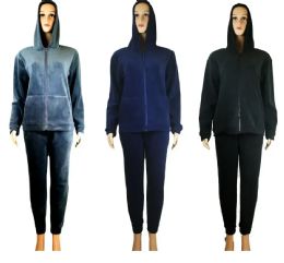 24 Pieces Bubble Sweatshirt Set Dual Layer - Womens Active Wear