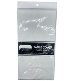 96 Pieces White Table Cover 54x108in - Table Cloth