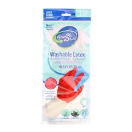 12 of 1pr Washable Latex Household Gloves [large]