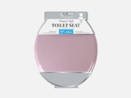 6 Pieces 17 Pink Wood Toilet Seat - Bathroom Accessories