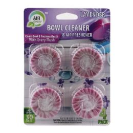 24 Wholesale 4pk Airfusion Toilet Bowl Cleaner & Freshener [lavender]