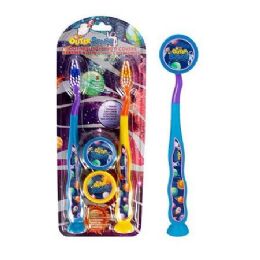24 Bulk 4pk Child's Toothbrush & Cover Set [princess]