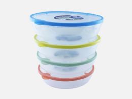 48 Pieces 52oz/1550ml Rubber Rim Container Oval - Kitchen & Dining