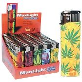50 Pieces 50pc Electronic Lighter Display [marijuana] - Lighters