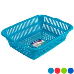 48 pieces Basket 13x11x4 4 Assorted Colors VanitY-4 #6030 - Baskets