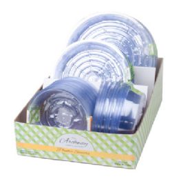 86 Wholesale Planter Saucer Clear Plastic 3ast Sizes 86pc Pdq/garden Label 3pK-10in/3pK-8in/5pK-6in