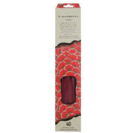 48 Wholesale Incense Sticks 40ct Strawberry Peggable