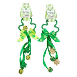 36 pieces Door Greeter St Patrick 2ast W/bells & Bow 12in/barbell - Home Accessories
